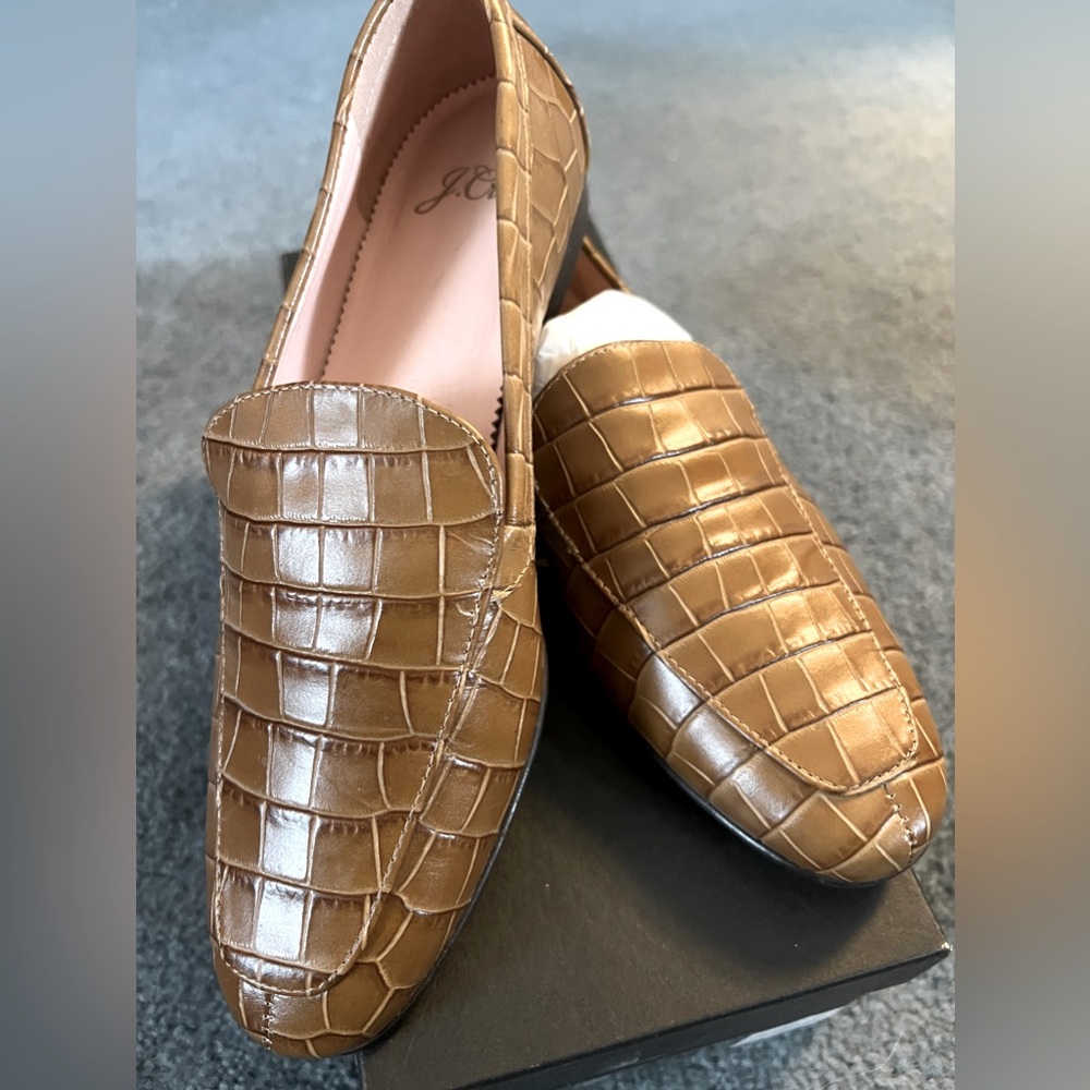 Never worn!  Jcrew loafers